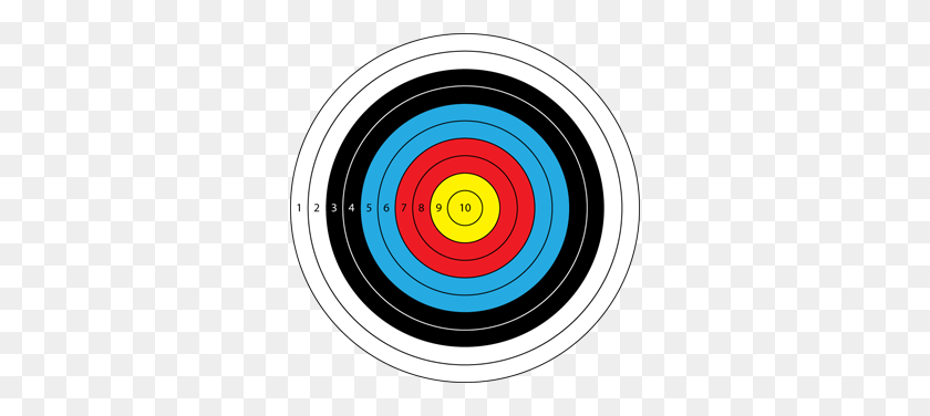 316x316 Gun Range Clipart - Archery Target Clipart