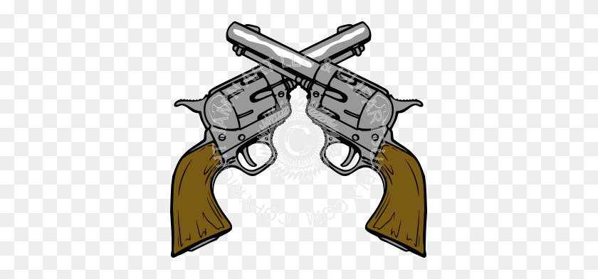 361x333 Gun Shot Clipart De Arma De Fuego - Escopeta Clipart En Blanco Y Negro
