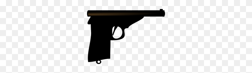 260x183 Gun Silhouette Clipart - Crossed Guns Clipart
