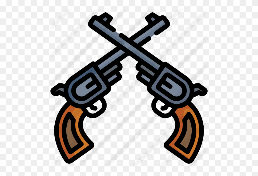 Guns - Crossed Pistols Clipart unduh clipart, png, gambar, foto gratis tran...
