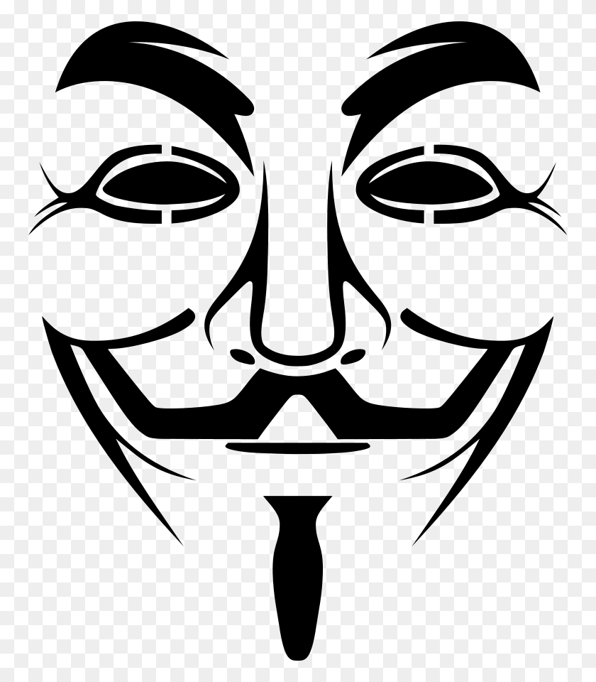 760x900 Guy Fawkes Mask Vector File, Vector Clip Art - Wrestling Ring Clipart