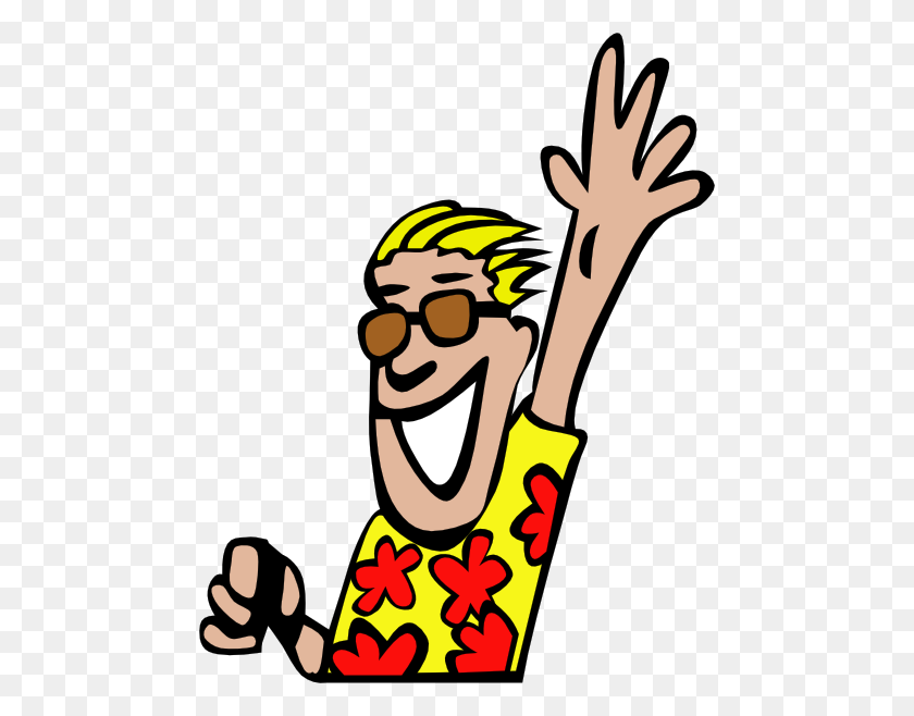 474x598 Guy Waving Bye Png Clip Arts For Web - Waving Clipart