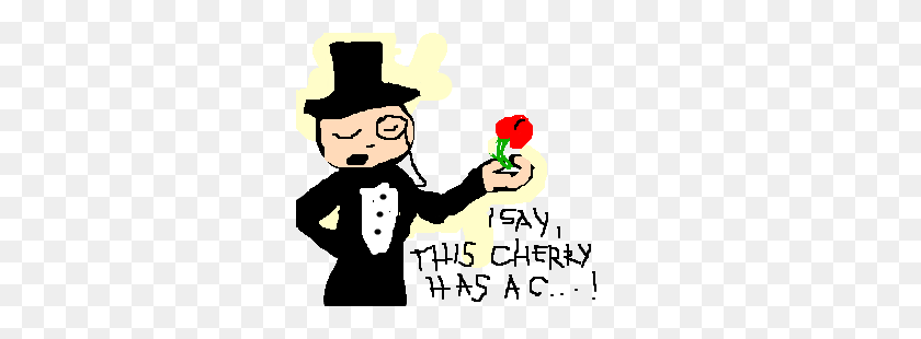300x250 Guy With Monocle Thinks Cherries Have Cunts Drawing - Monocle PNG
