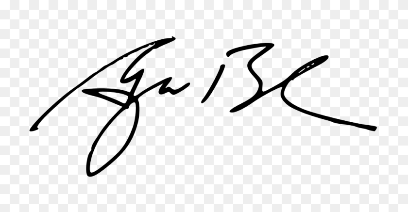1024x496 Gw Signature - Signature Clipart