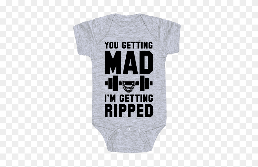 484x484 Gym Quotes Get Ripped Baby Onesies Lookhuman - Ripped Page PNG