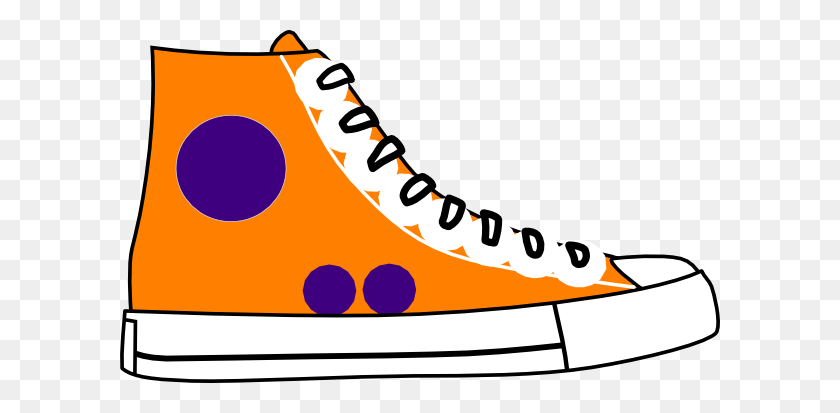 600x353 Zapatos De Gimnasio Clipart Naranja - Gym Clipart