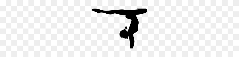 200x140 Gymnast Silhouette Clip Art Gymnast Handstand Silhouette - Handstand Clipart