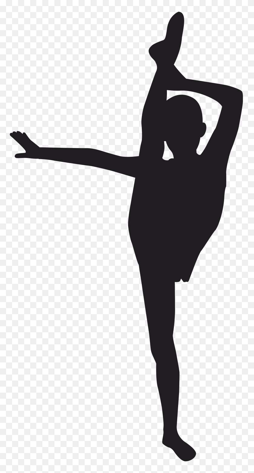4143x8000 Gymnast Silhouette Png Clip Art - Physical Fitness Clipart