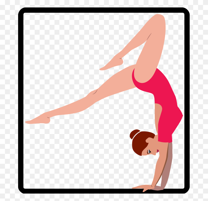 693x750 Gymnastics Physical Fitness Line Art Silhouette Cartoon Free - Thigh Clipart