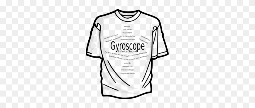 273x298 Gyroscope Tshirt Clip Art - Shirt Clipart Black And White