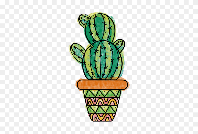 512x512 H In Cactus, Cactus Pot - Prickly Pear Cactus Clipart