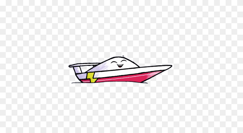 400x400 H P The Speet Boat Excited Transparent Png - Barge Clipart