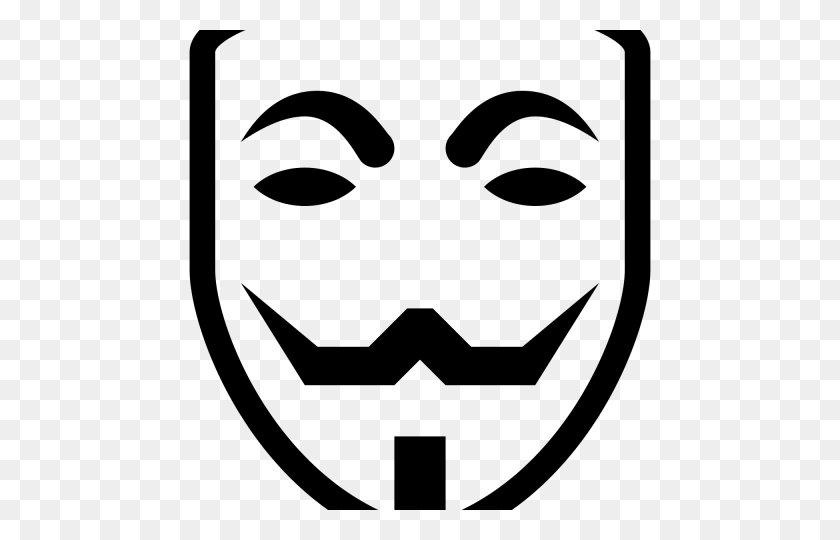 640x480 Hacker Clipart Máscara De Guy Fawkes - Hacker Clipart