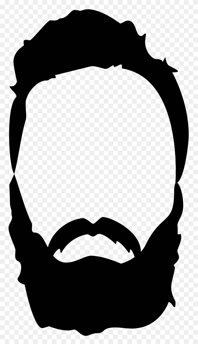 4456x8000 Hair Beard Mustache Png Clip Art - Mustache Clipart