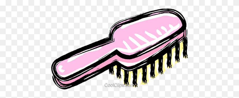 480x284 Hair Brush Royalty Free Vector Clip Art Illustration - Brush Clipart