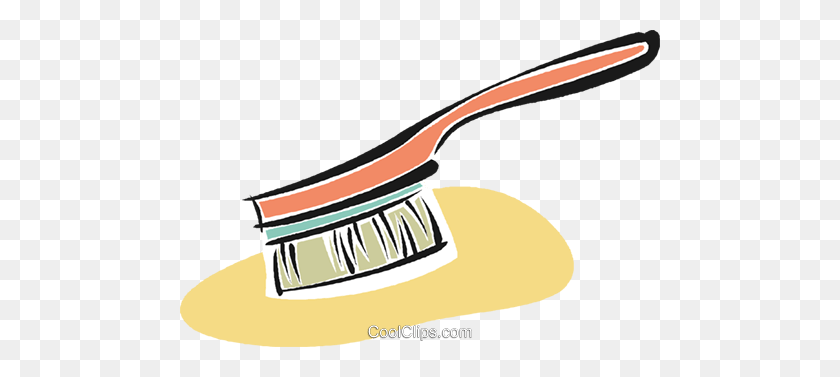 480x317 Hair Brush Royalty Free Vector Clip Art Illustration - Brush Hair Clipart