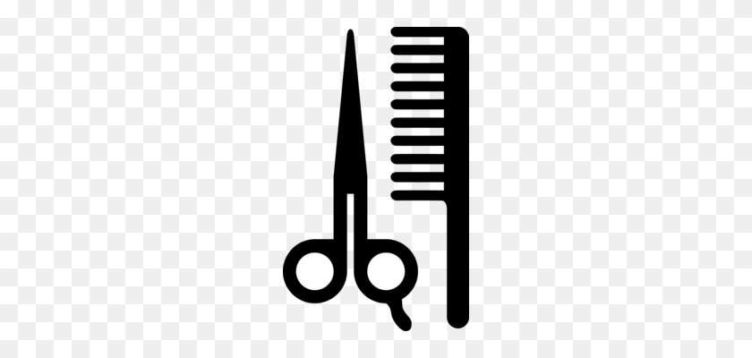 208x340 Hair Clipper Hairdresser Hair Cutting Shears Barber Comb Free - Comb Clipart