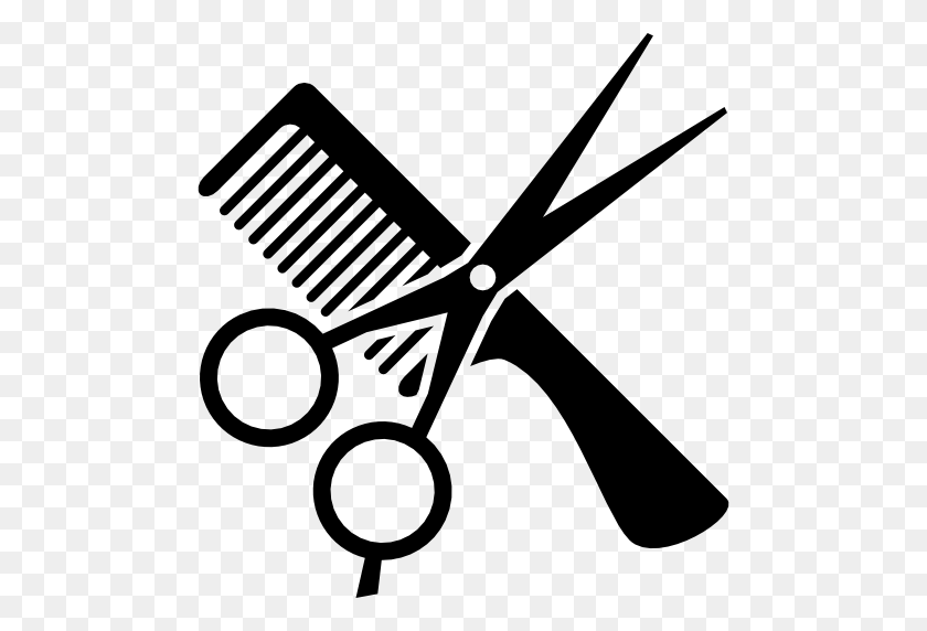 512x512 Hair Cut Tool Free Vector Icons Designed - Brush Hair Clipart Black And White