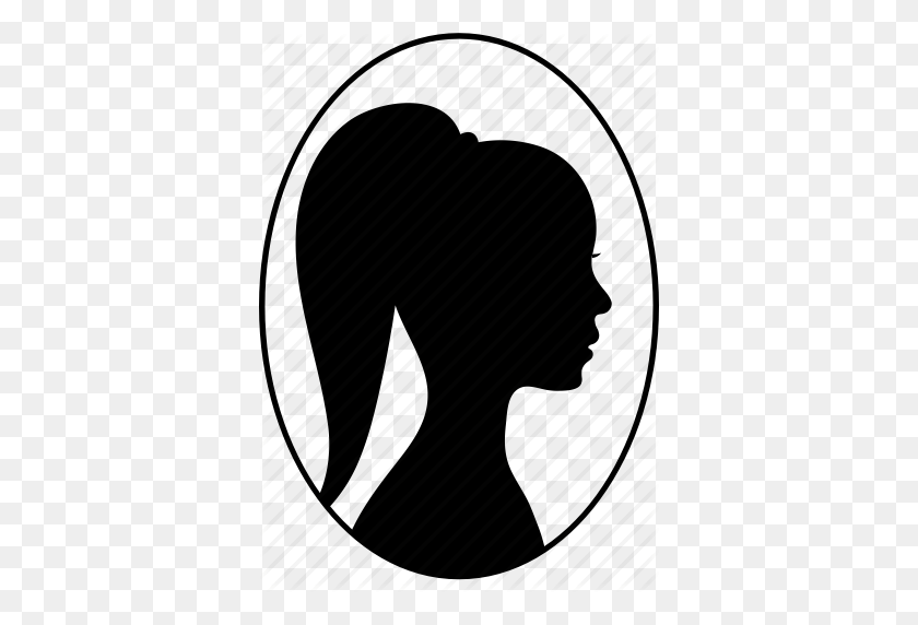 366x512 Hair, Hair Style, Hairstyle, Ponytail Icon - Ponytail PNG