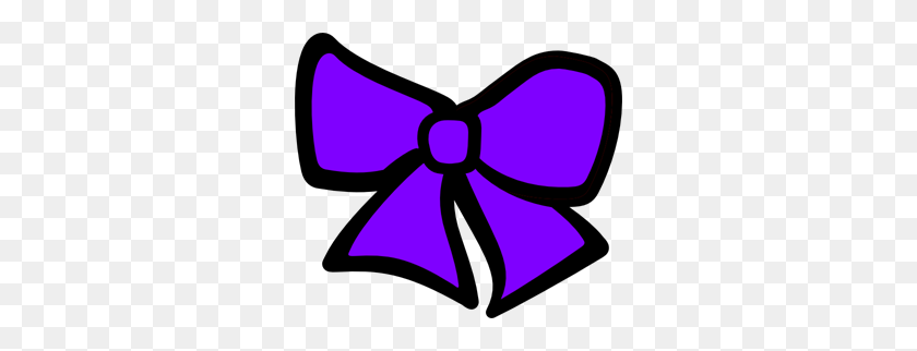 300x262 Hair Png Images, Icon, Cliparts - Purple Bow Clipart