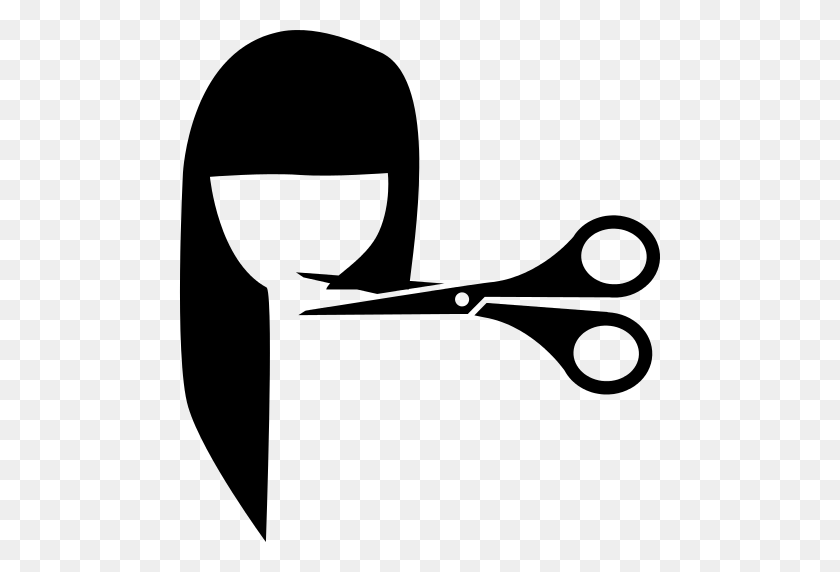 512x512 Hair Salon Badge With Scissors Png Icon - Hair Scissors PNG