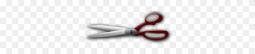 300x120 Hair Scissors Clip Art Free - Barber Scissors Clipart