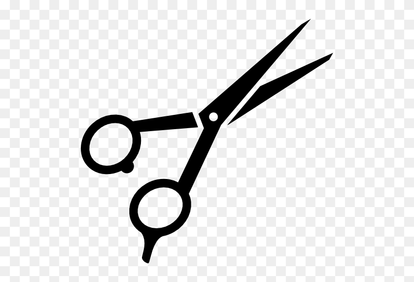 512x512 Hair Scissors Clip Art Style - Scissors Clipart PNG