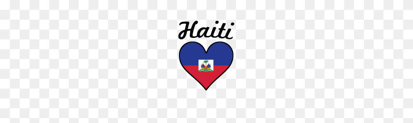 190x190 Haiti Flag Heart - Haiti Flag PNG
