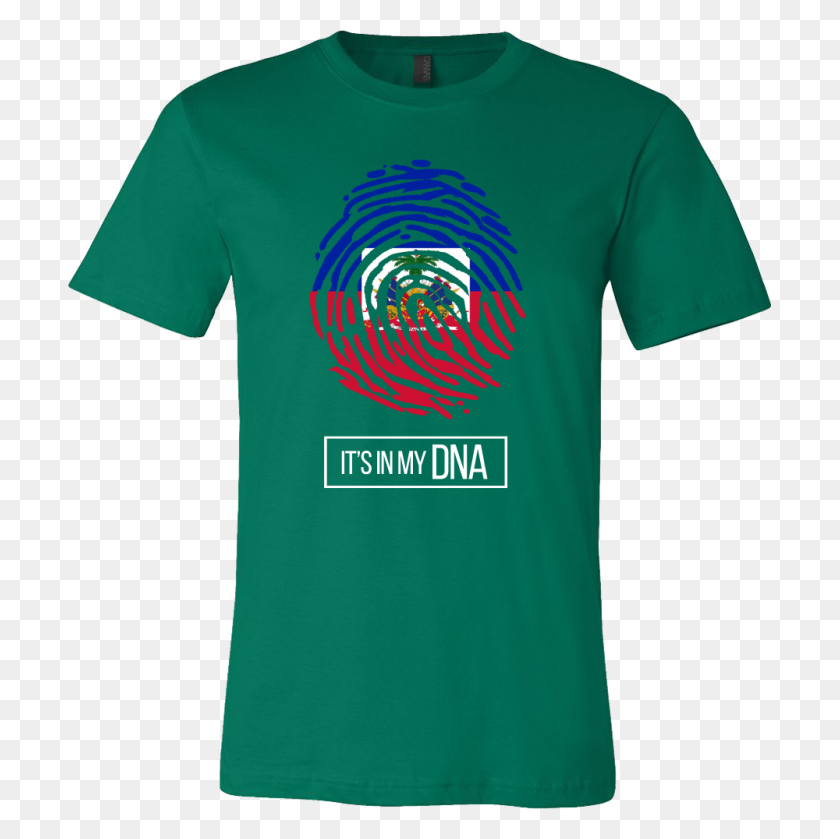 1000x1000 Haiti Haitian Pride Flag Fingerprint Country T Shirt Lifehiker - Haitian Flag PNG