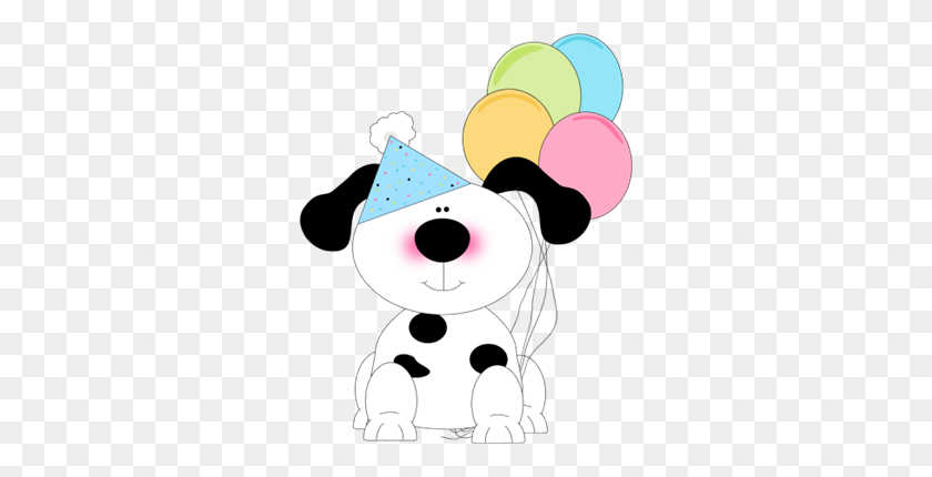 300x370 Haldeman, Chrystine Celebrating Birthdays - Cute Dog PNG