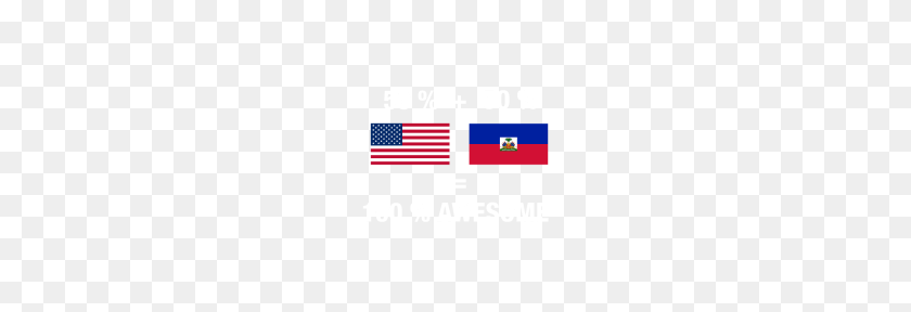 190x228 Half Haitian Half American Awesome Flag Haiti - Haitian Flag PNG