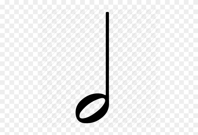 512x512 Half, Half Note, Music, Note Icon - Quarter Note PNG