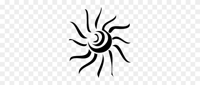 261x297 Половина Солнца Клипарт Черное И Солнце Изображения Солнца - Клипарт Солнечный Луч