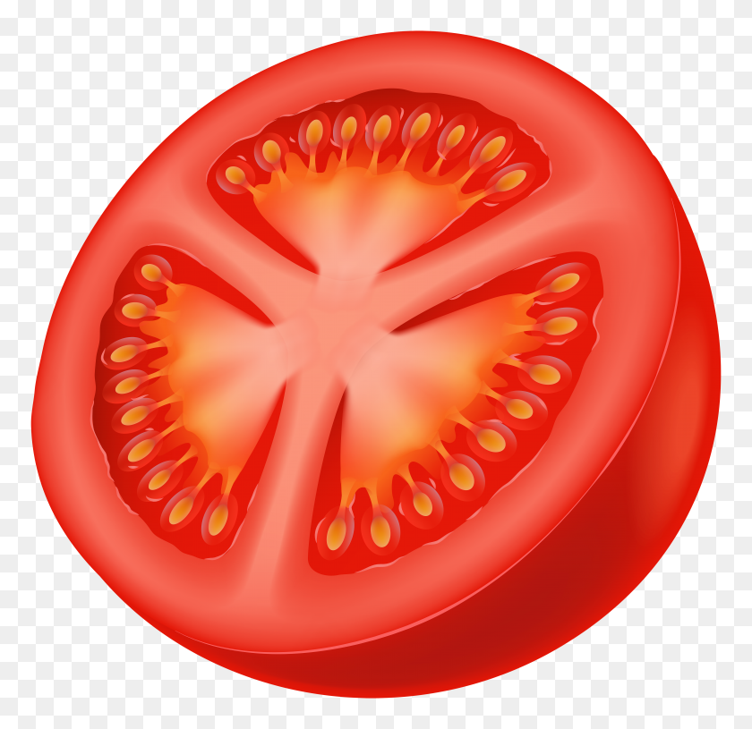 6000x5808 Half Tomato Png Clip Art - Tomato Clipart
