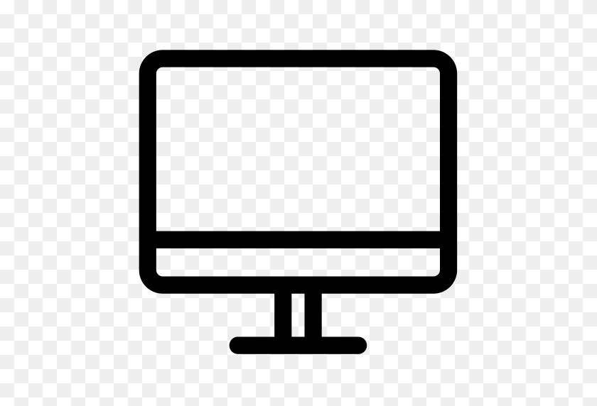 512x512 Hall, Computer, Monitor Icon With Png And Vector Format For Free - Monitor De Computadora Png