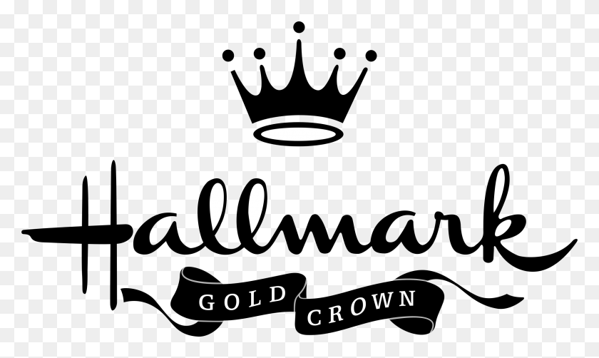 2400x1360 Hallmark Gold Crown Logo Png Transparent Vector - Gold Crown PNG