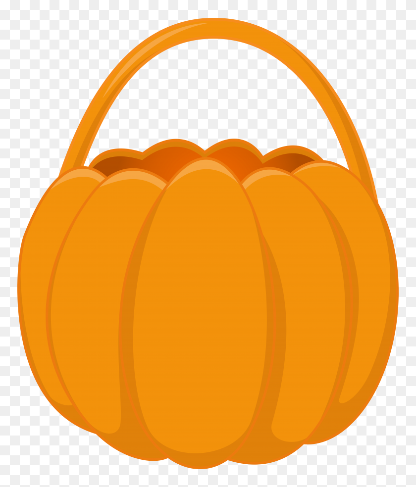 6749x8000 Halloween Basket Pumpkin Png Clip - Pumpkin PNG Clipart