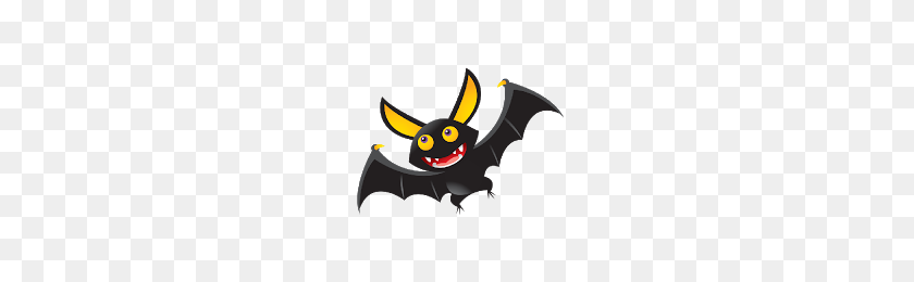200x200 Halloween Bat Clip Art - Funny Halloween Clipart
