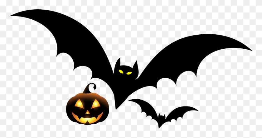 1002x491 Halloween Bat Png Free Background - Halloween Background PNG
