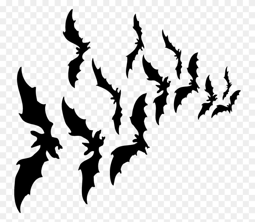 747x669 Halloween Bat Png Hd - Witch Silhouette PNG