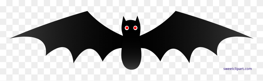 7146x1848 Хэллоуин Черная Летучая Мышь Клипарт - Черная Летучая Мышь Клипарт
