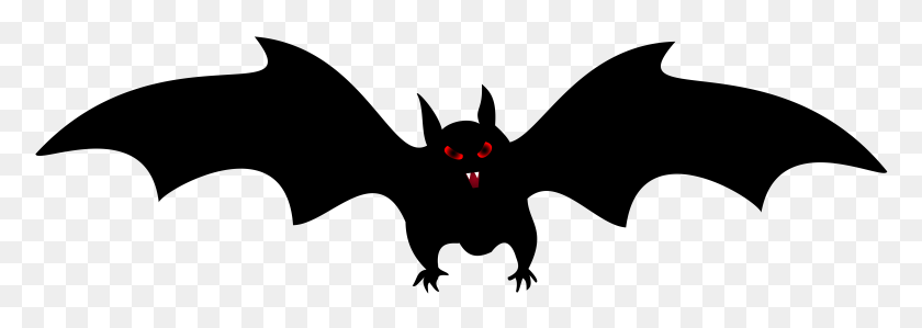 7998x2451 Halloween Black Bat Png Clipart - Poinsettia Clipart Blanco Y Negro Gratis