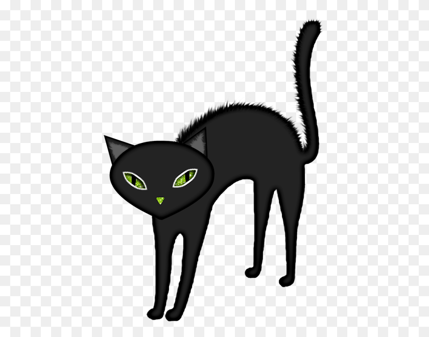433x600 Хэллоуин Черная Кошка Картинки На Хэллоуин Brujitas - Черный Кот Клипарт