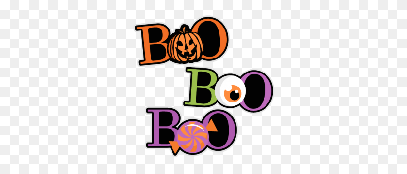 300x300 Halloween Boo - Happy Holidays Clip Art