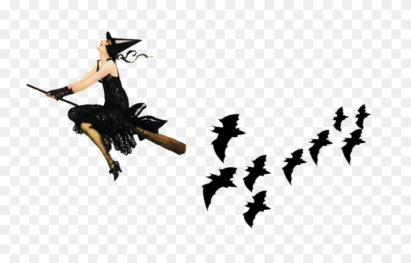 1080x663 Halloween Borders And Frames - Witch Broom PNG
