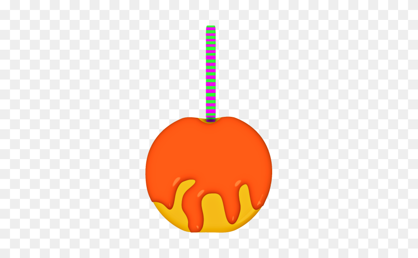 255x459 Halloween Caramel Apples - Candy Apple Clipart