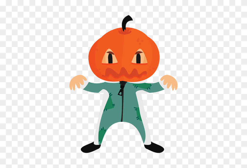 512x512 Halloween Cartoon Costume Pumpkin - Halloween PNG Images