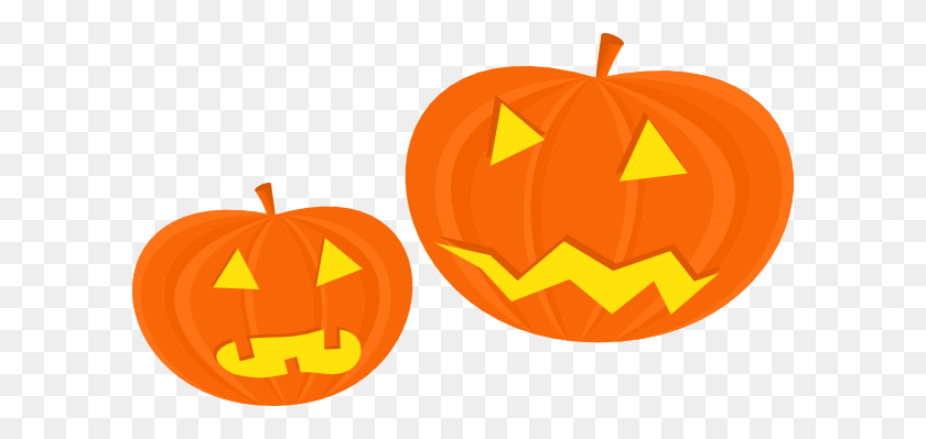 600x339 Calabazas De Dibujos Animados De Halloween - Clipart De Calabaza De Halloween