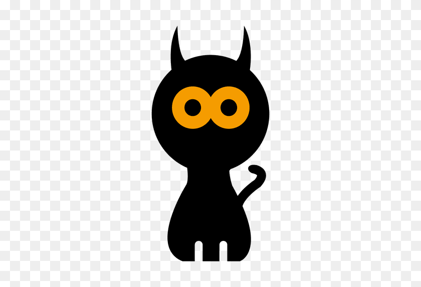 512x512 Halloween Gato De Dibujos Animados De La Cara - Gato De Dibujos Animados Png