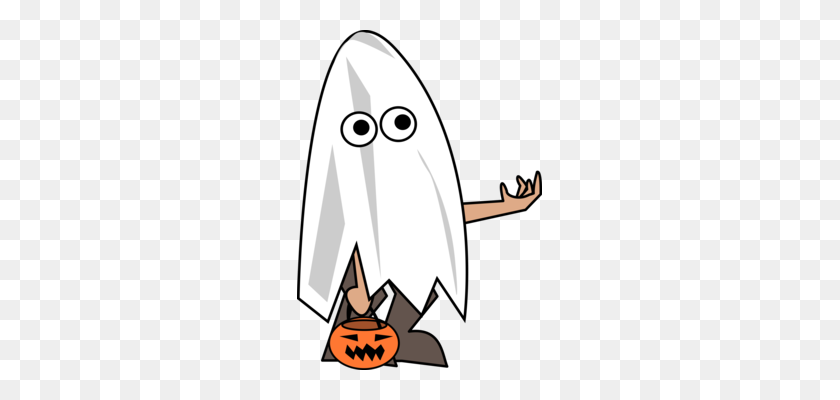 245x340 Disfraz De Halloween Fantasmas Y Cosas Que Golpean En La Noche - Máscara De Halloween Clipart